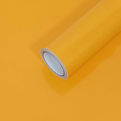 Adhesive Vinyl Roll 12"x16ft Glossy Dark Yellow - YauSpark