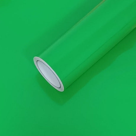 Adhesive Vinyl Roll 12"x16ft Glossy Light Green - YauSpark