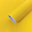 Adhesive Vinyl Roll 12"x16ft Glossy Light Yellow - YauSpark