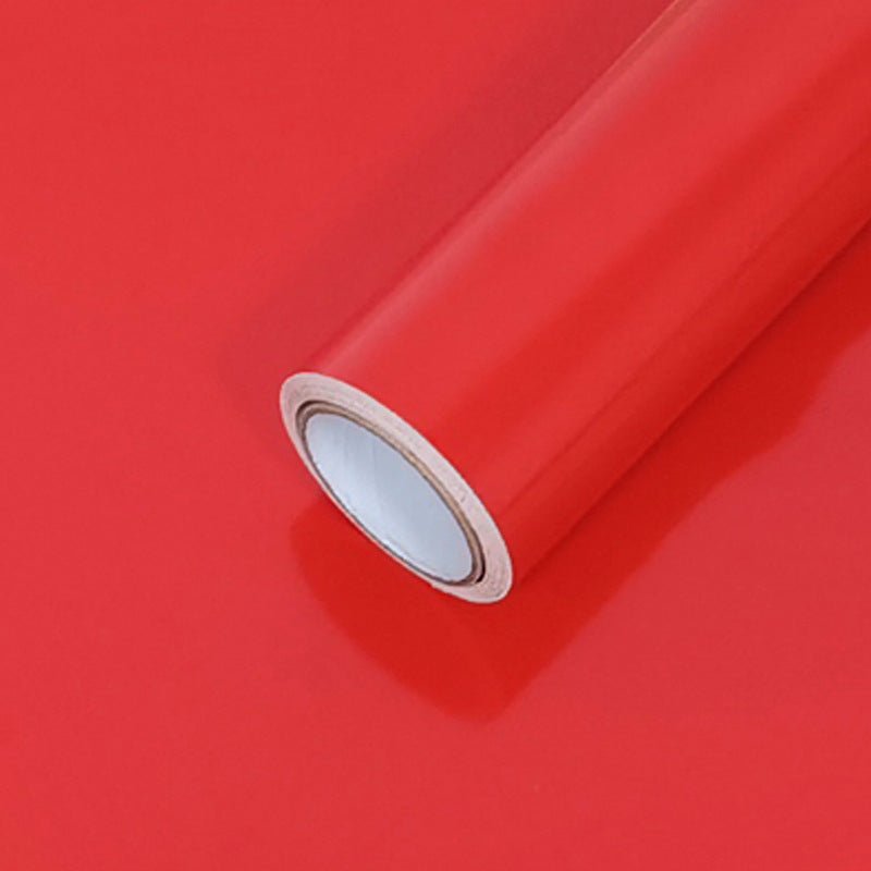 Adhesive Vinyl Roll 12"x16ft Glossy Red - YauSpark