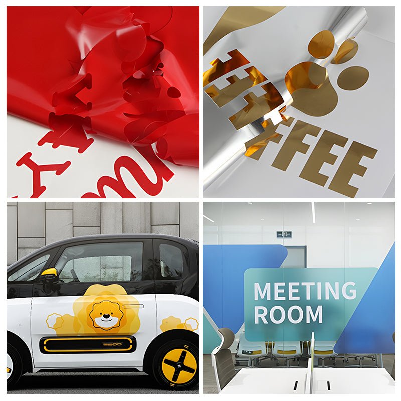 Adhesive Vinyl Roll 12"x16ft Glossy White - YauSpark