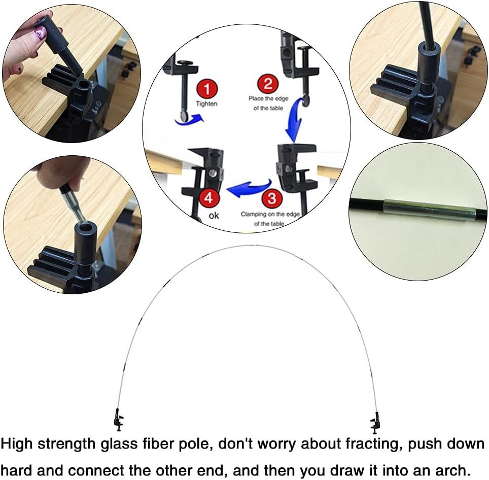 Adjustable DIY Table Top Balloon Arch Stand Kit 12ft - YauSpark