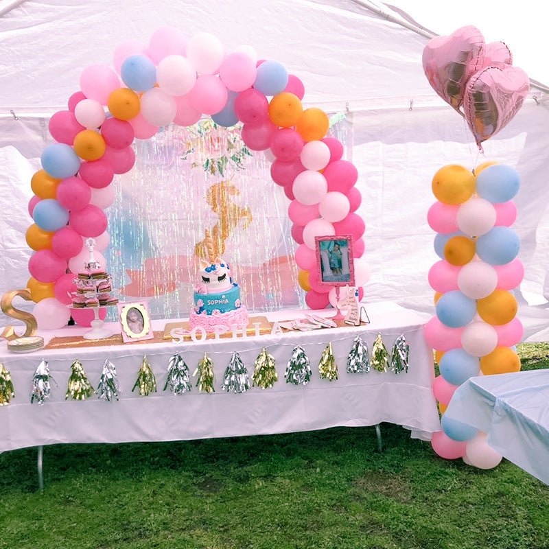 Adjustable DIY Table Top Balloon Arch Stand Kit 12ft - YauSpark