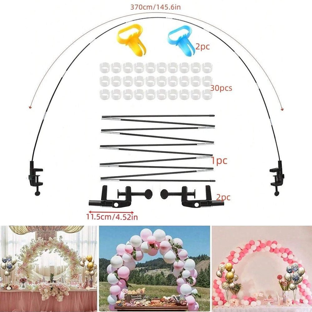 Adjustable DIY Table Top Balloon Arch Stand Kit 12ft - YauSpark