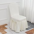 Air Layer Skirt Chair Cover Beige - YauSpark