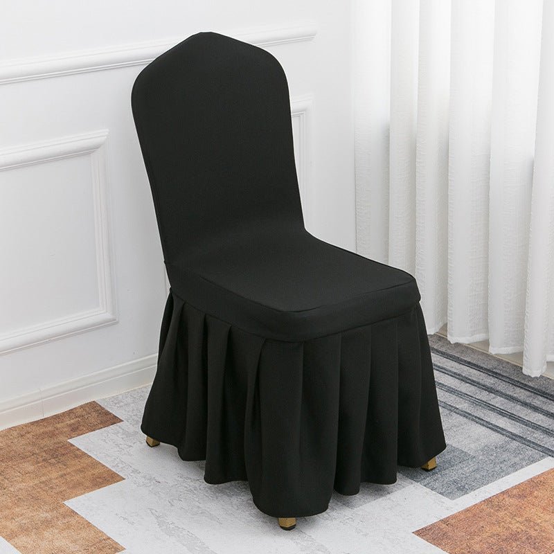 Air Layer Skirt Chair Cover Black - YauSpark