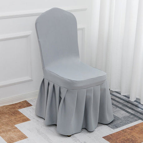 Air Layer Skirt Chair Cover Grey - YauSpark