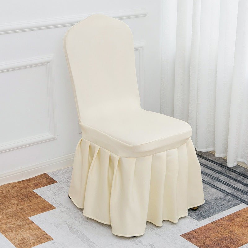 Air Layer Skirt Chair Cover Light Yellow - YauSpark