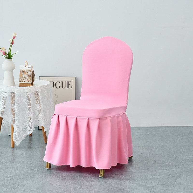 Air Layer Skirt Chair Cover Pink - YauSpark
