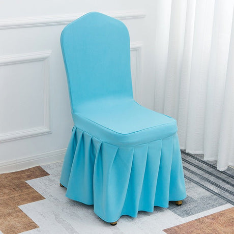 Air Layer Skirt Chair Cover Tiffany Blue - YauSpark