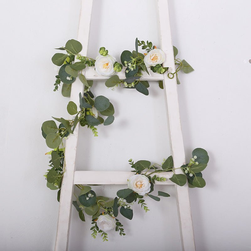 Artificial Eucalyptus Leaf Table Garland Floral Greenery Hanging Vines 5.5ft - YauSpark