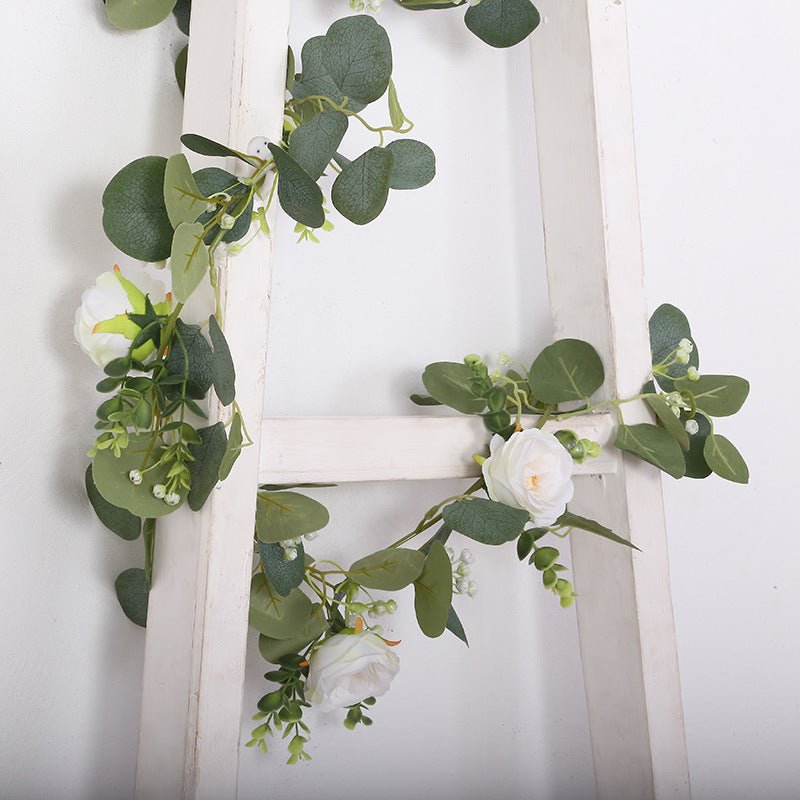 Artificial Eucalyptus Leaf Table Garland Floral Greenery Hanging Vines 5.5ft - YauSpark
