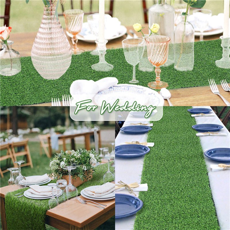 Artificial Grass Table Runner 9ft Green - YauSpark