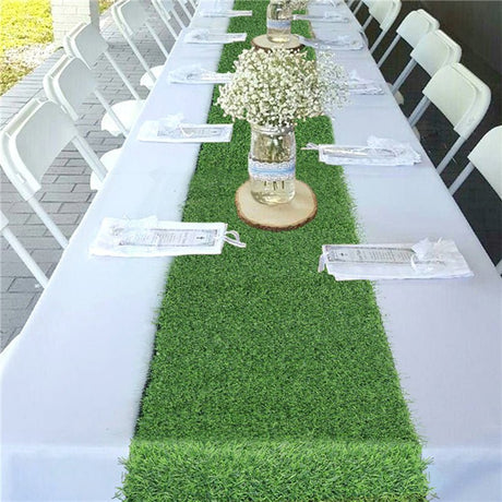 Artificial Grass Table Runner 9ft Green - YauSpark