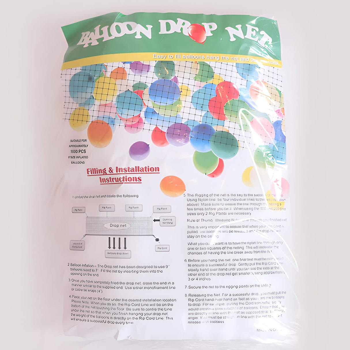 Balloon Release Net With Capacity For 500 Balloons - YauSpark