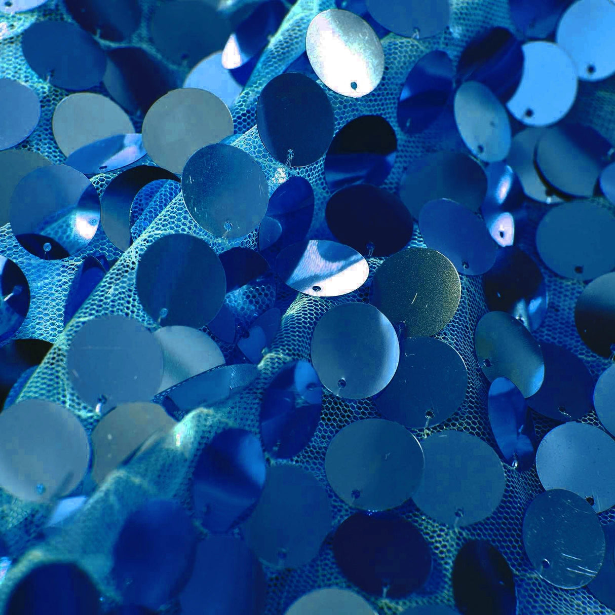 Big Payette Sequin Backdrop Drape Curtain 9ftx9ft Royal Blue - YauSpark