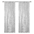 Big Payette Sequin Backdrop Drape Curtain 9ftx9ft Silver - YauSpark
