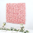 Blush 3D Silk Rose and Hydrangea Flower Wall Mat Backdrop - 4 Artificial Panels - YauSpark