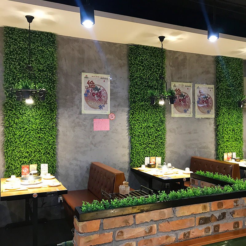 Boxwood Hedge Garden Wall Backdrop Mat 4 Artificial Panels 11 Sq ft Dark Green - YauSpark