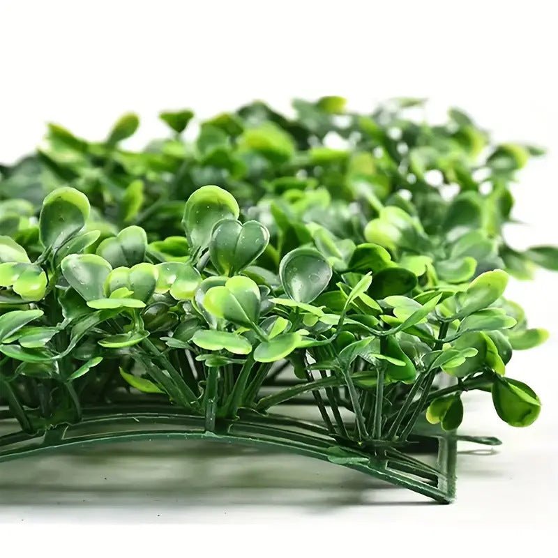 Boxwood Hedge Garden Wall Backdrop Mat 4 Artificial Panels 11 Sq ft Dark Green - YauSpark