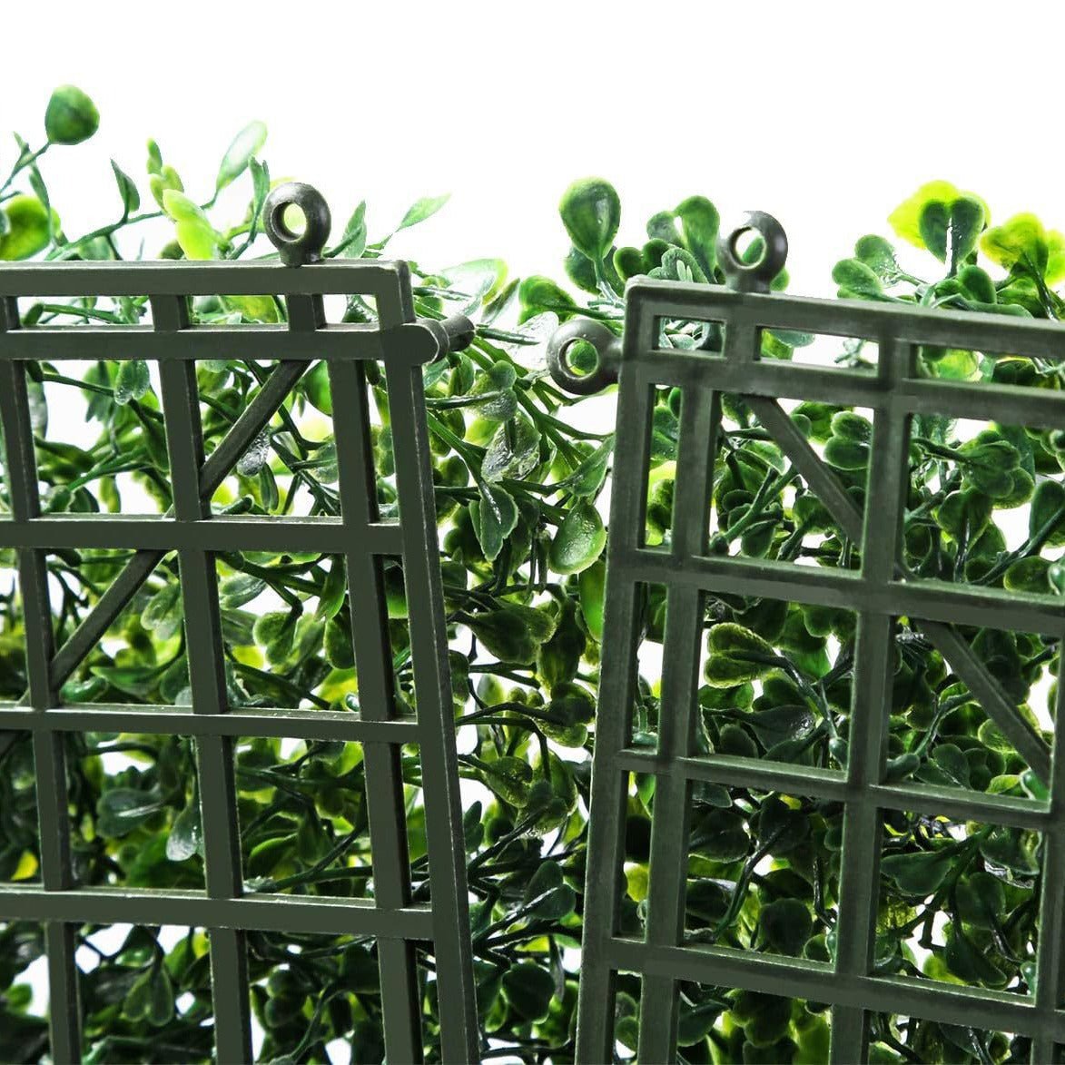 Boxwood Hedge Garden Wall Backdrop Mat 4 Artificial Panels 11 Sq ft Dark Green - YauSpark