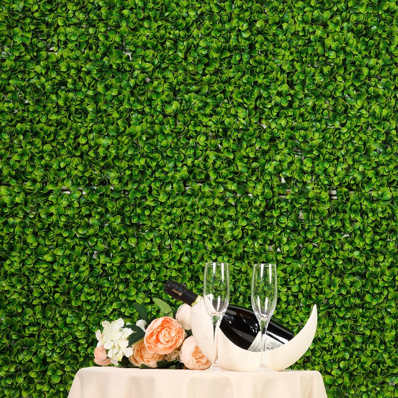 Boxwood Hedge Garden Wall Backdrop Mat 4 Artificial Panels 11 Sq ft Green - YauSpark