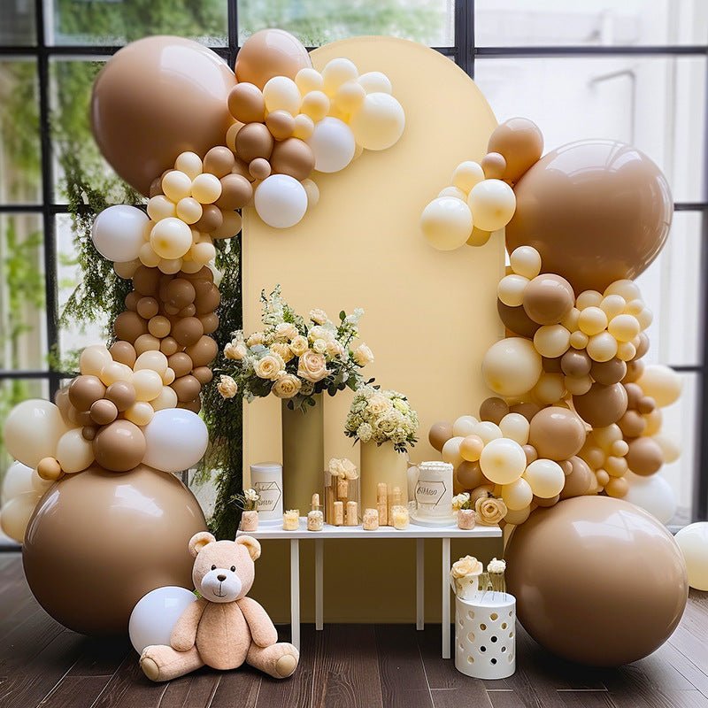 Champagne Polyester Wedding Arch Cover - YauSpark