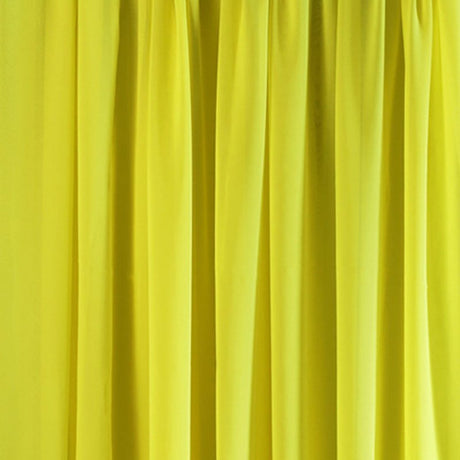 Chiffon Ceiling Drapery With Rod Pocket 5ftx32ft Lemon Yellow - YauSpark