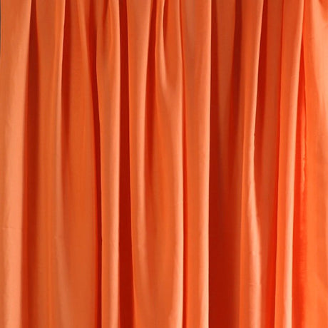 Chiffon Ceiling Drapery With Rod Pocket 5ftx32ft Orange - YauSpark