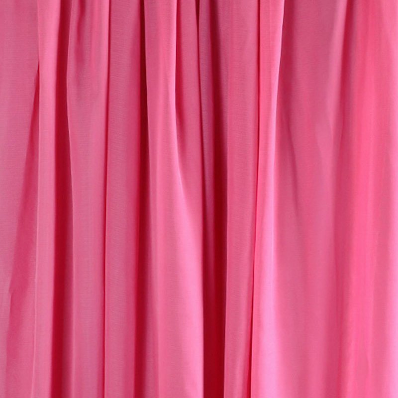Chiffon Ceiling Drapery With Rod Pocket 5ftx32ft Rose Red - YauSpark