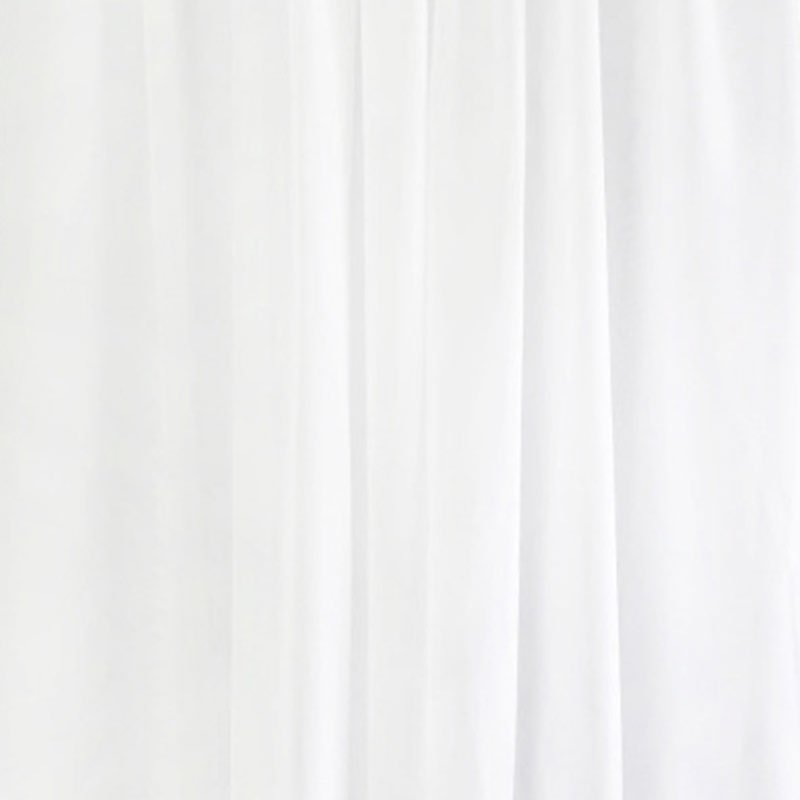 Chiffon Ceiling Drapery With Rod Pocket 5ftx32ft White - YauSpark