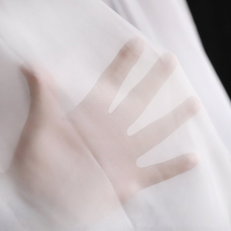 Chiffon Ceiling Drapery With Rod Pocket 5ftx32ft Yellow - YauSpark