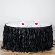 Curly Willow 14ft Table Skirt Black - YauSpark