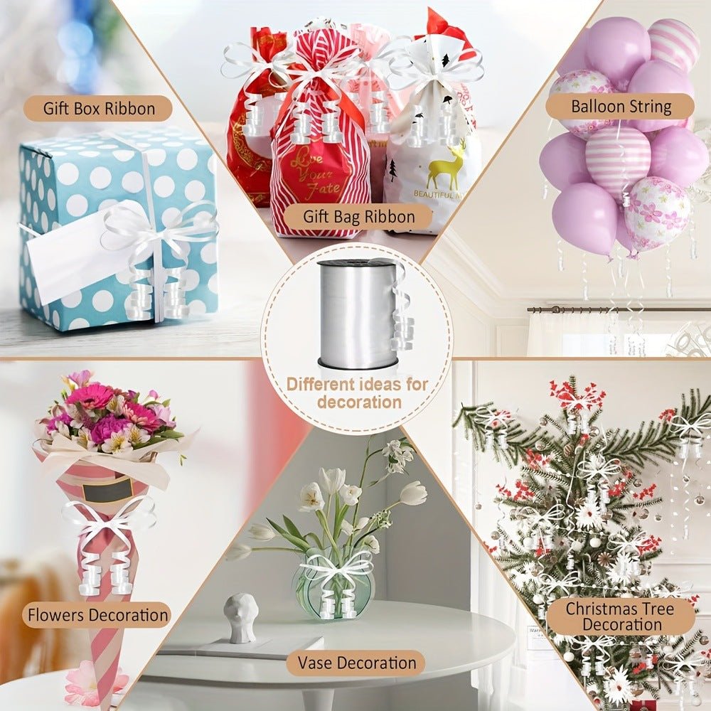 Decorative Satin Ribbon 500 Yards 1/5" Dark Green - YauSpark