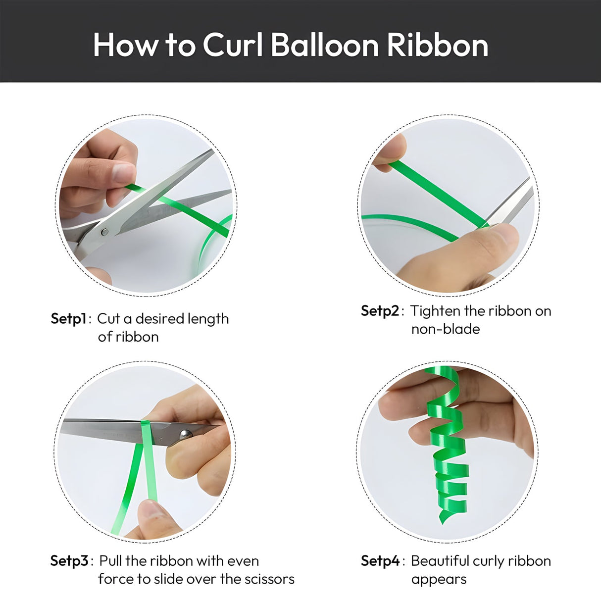 Decorative Satin Ribbon 500 Yards 1/5" Dark Green - YauSpark