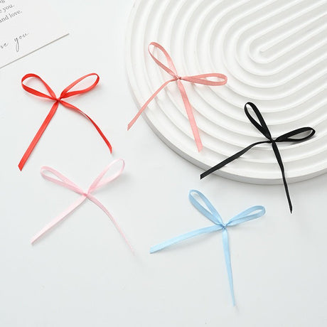 DIY Ribbon Bow Balloons Set with BOBO Balloon 18" Pearl Pink Soft Pink - YauSpark