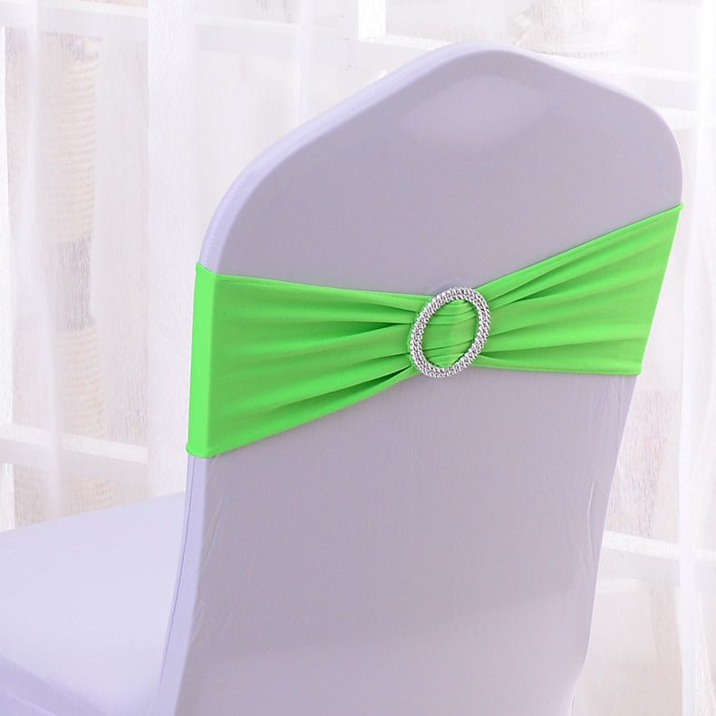 Elastic Chair Back Bow 6"x14" Fruit Green - YauSpark