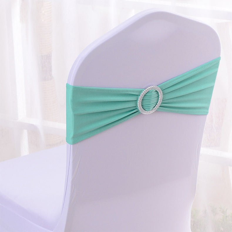 Elastic Chair Back Bow 6"x14" Tiffany Blue - YauSpark