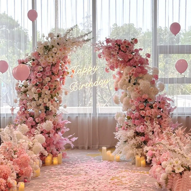 Elegant Gold Metal Wedding Arch Frames - YauSpark