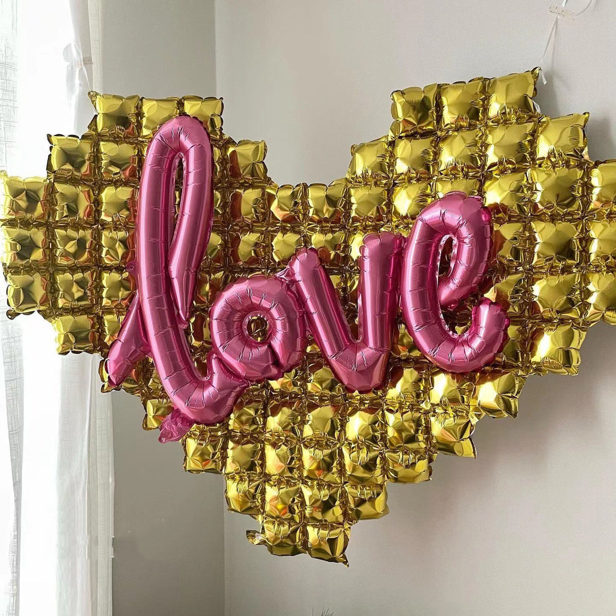 Extra Large Heart Mylar Foil Balloon 54"x46" Gold - YauSpark