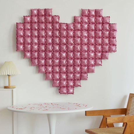 Extra Large Heart Mylar Foil Balloon 54"x46" Pearl Pink - YauSpark