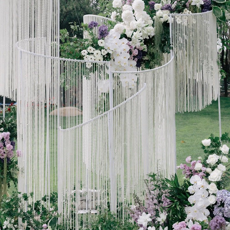 Faux Pearl Beads Vase Fillers 13 Yards Beige - YauSpark