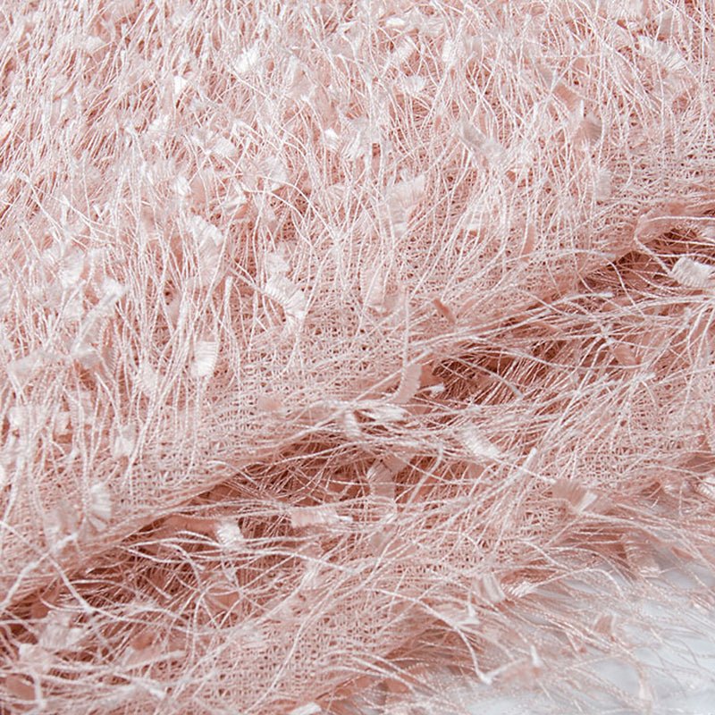Fringe Shag Polyester Backdrop Drape Curtain 5ftx10ft Pink - YauSpark
