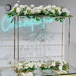 Gold Metal Adjustable Flower Arch Stand 48" Tall Over - YauSpark