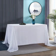 Gold Velvet Rectangular Tablecloth 60"x126" White - YauSpark