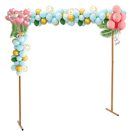 Heavy Duty Metal Square Balloon Flower Frame Photo Backdrop Stand 8.2ft - YauSpark