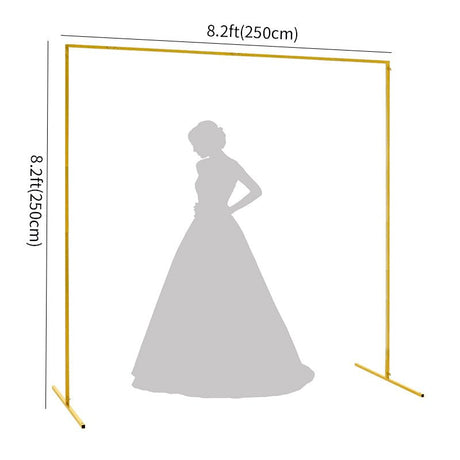 Heavy Duty Metal Square Balloon Flower Frame Photo Backdrop Stand 8.2ft - YauSpark