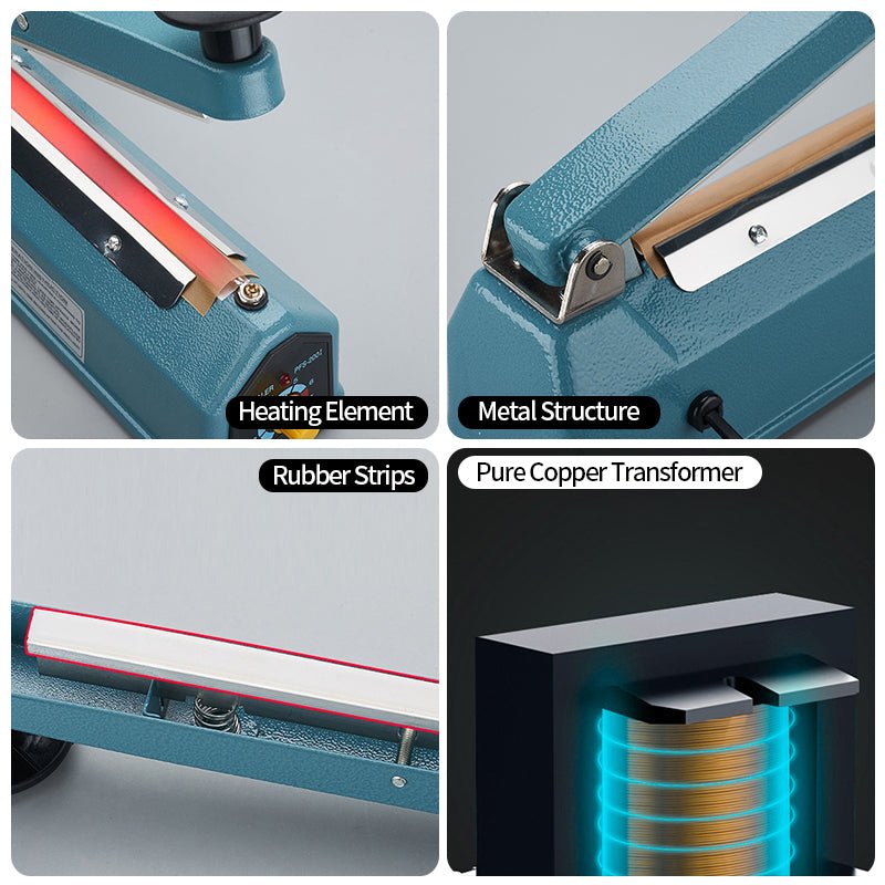 Impulse Heat Sealer Manual Bags Heat 12" - YauSpark