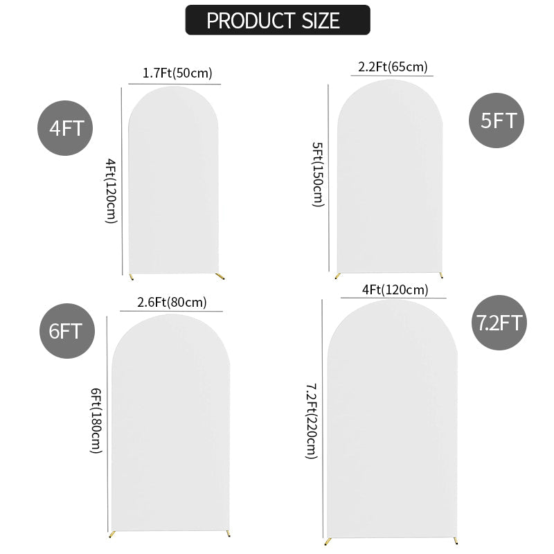 Lake Blue Polyester Wedding Arch Cover - YauSpark