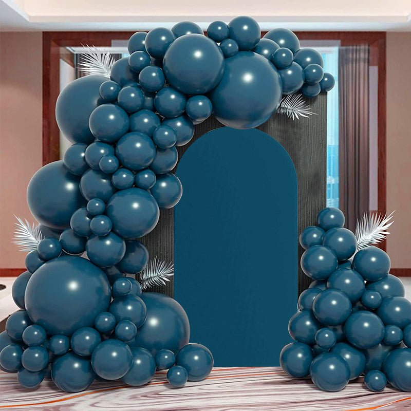 Lake Blue Polyester Wedding Arch Cover - YauSpark